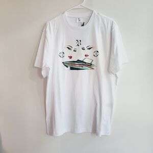 OVO Yacht Club Te Cloud Blue Men White Tshirt New in Medium